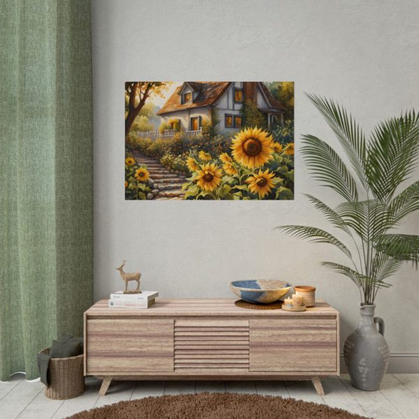 Sunflower Cottage Poster