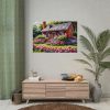 92408-168.jpg Cottage Garden Pink Flowers Poster