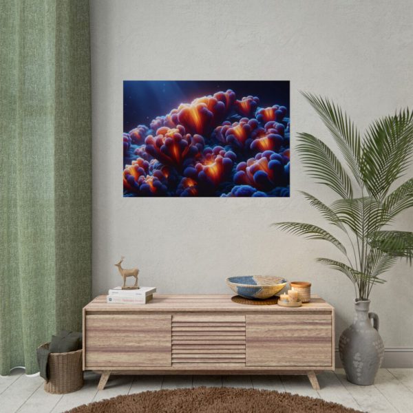 92408-223.jpg Vibrant and Dynamic Texture of Marine Corals Poster