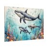 92408-242.jpg Watercolor Whales Under The Sea Poster