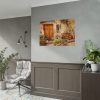 92408-264.jpg Wooden Door With Flowers in The Front Poster