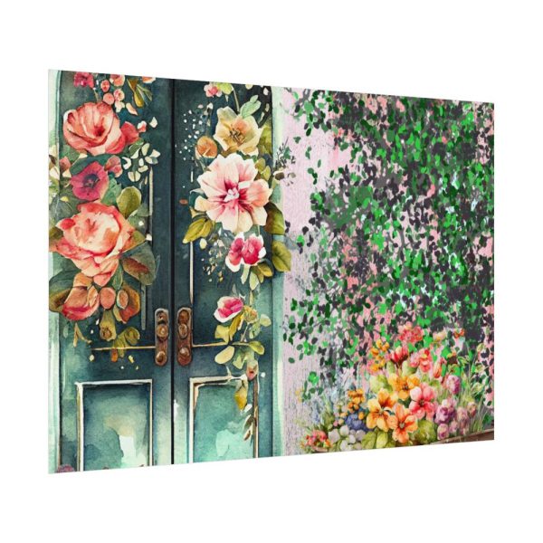 92408-267.jpg Floral French Front Door Poster