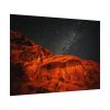 92408-327.jpg Glowing Red Mountain Under Starry Sky Poster