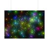 92408-376.jpg Star With Multicolor Lights Poster