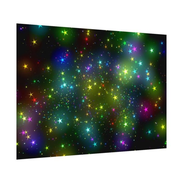 92408-377.jpg Star With Multicolor Lights Poster