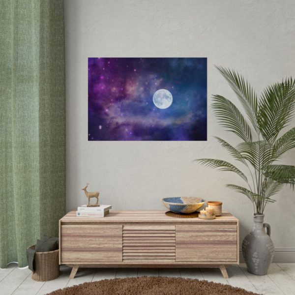 92408-403.jpg Moon Cosmos Stars Sky Poster
