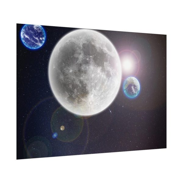 92408-407.jpg Moon in Galaxy Poster