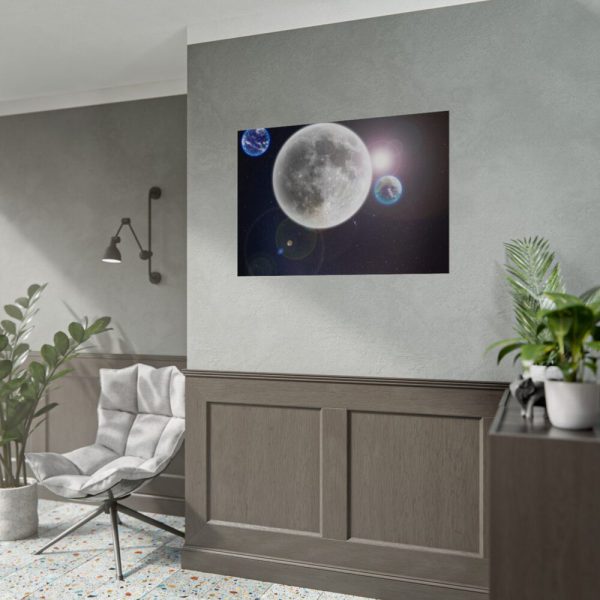 92408-409.jpg Moon in Galaxy Poster