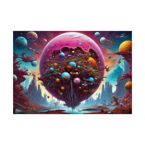 Planet Surreal World Fantasy Poster
