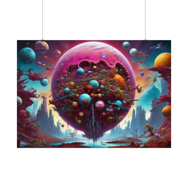 Planet Surreal World Fantasy Poster