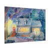 Cottage In Winter Poster