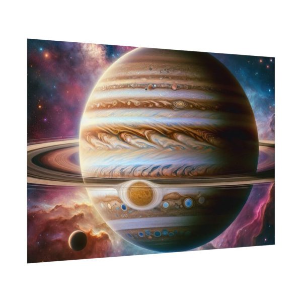 92408-512.jpg Majestic Gas Giant With Intricate Rings Poster