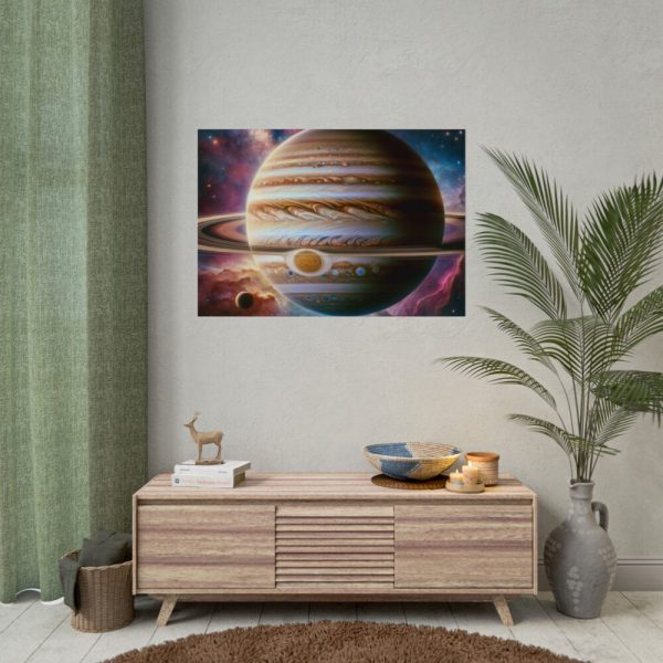 92408-513.jpg Majestic Gas Giant With Intricate Rings Poster
