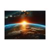 92408-515.jpg Beauty of Celestial Sunrise Over Earth Poster