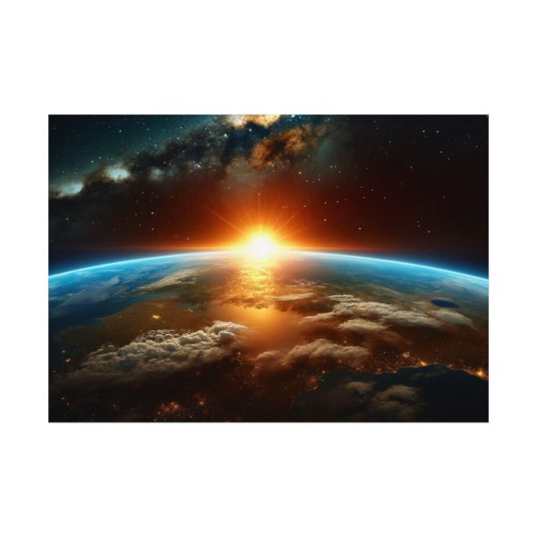 92408-515.jpg Beauty of Celestial Sunrise Over Earth Poster