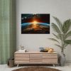 92408-518.jpg Beauty of Celestial Sunrise Over Earth Poster