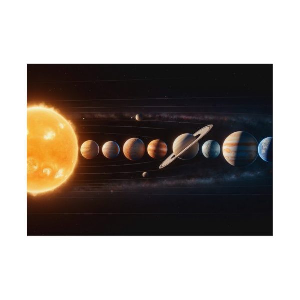 92408-520.jpg Solar System With Nine Planets Poster