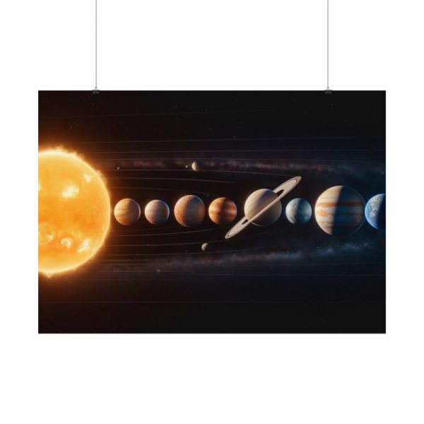 92408-521.jpg Solar System With Nine Planets Poster