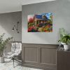 92408-54.jpg Flower Garden With Cottage Poster
