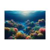 92408-65.jpg Colorful Coral in the Deep Blue Ocean Poster