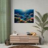 92408-68.jpg Colorful Coral in the Deep Blue Ocean Poster