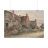 Thatched Cottage with Barn Adjoining Poster