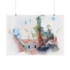 Rooftops and Trees by Charles Demuth Poster