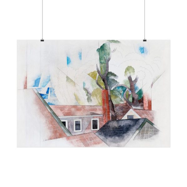 Rooftops and Trees by Charles Demuth Poster