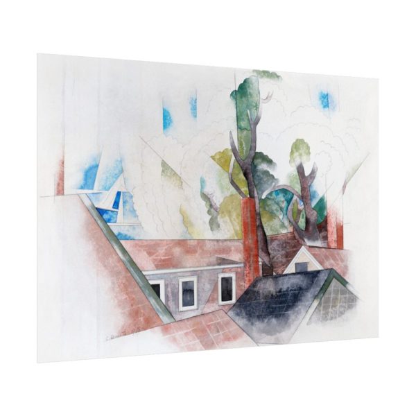 Rooftops and Trees by Charles Demuth Poster