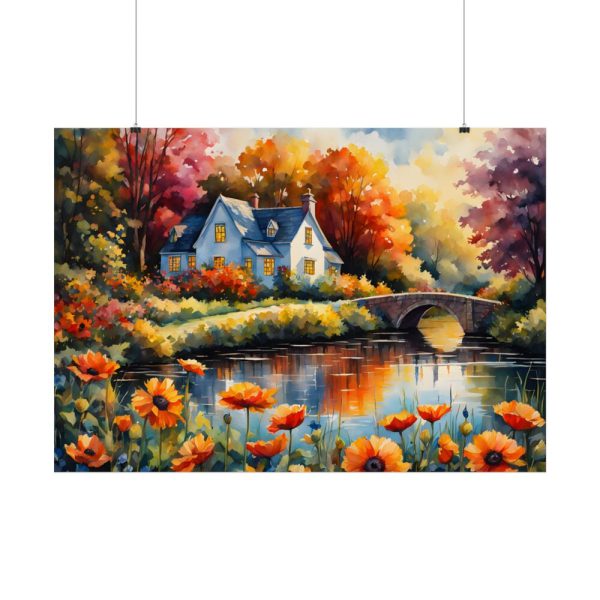 Riverside Cottage Poster