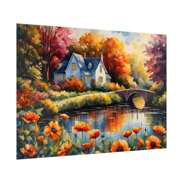 Riverside Cottage Poster