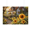 Sunflower Cottage Poster