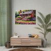 92409-163.jpg Cottage Garden Pink Flowers Poster