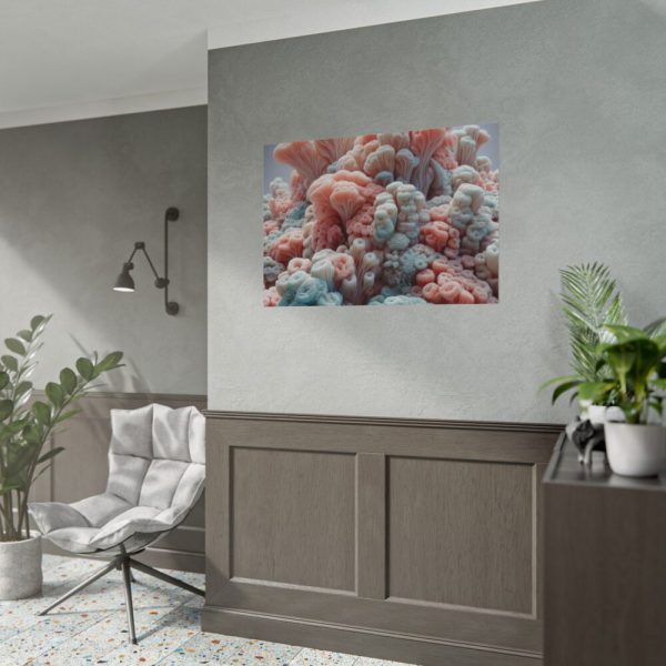 92409-199.jpg Close-Up of Intricate Coral Structures Poster