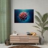 92409-208.jpg Coral With Surrounding Water Bubbles Poster