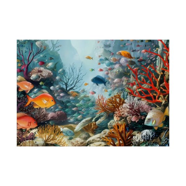 Vibrant Marine Life Scene I Poster