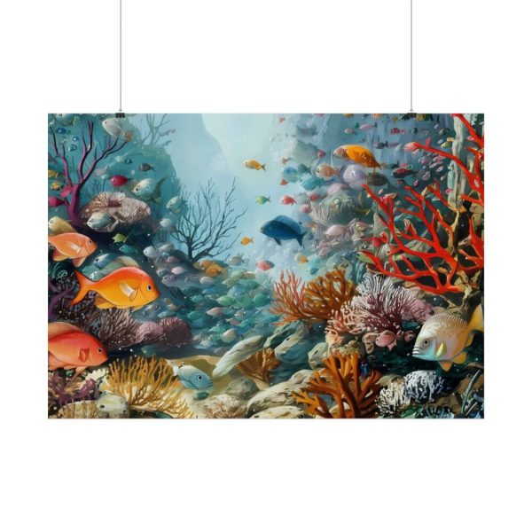 Vibrant Marine Life Scene I Poster
