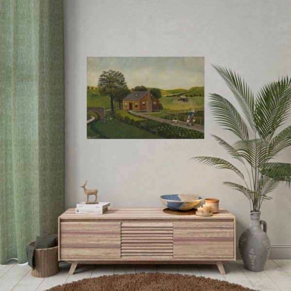 92409-23.jpg Cottage on the Farm Poster