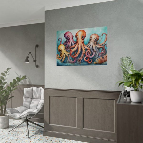 92409-244.jpg Cute Art Of Cartoon Octopuses Poster