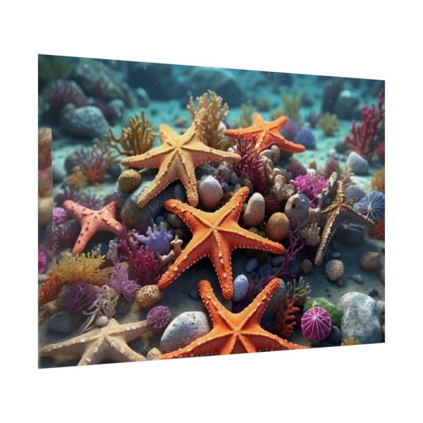 92409-247.jpg Assortment Of Colorful Starfish Poster