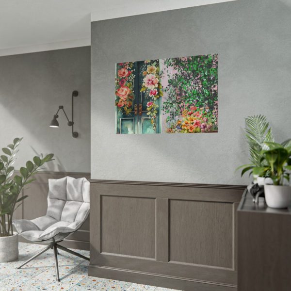 92409-264.jpg Floral French Front Door Poster