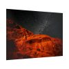 92409-317.jpg Glowing Red Mountain Under Starry Sky Poster