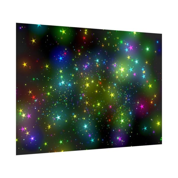 92409-368.jpg Star With Multicolor Lights Poster