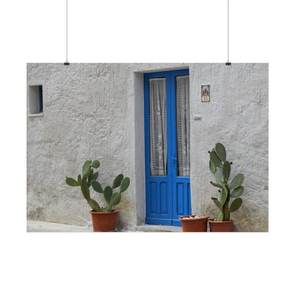 92409-372.jpg Old Blue Door Poster