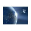 92409-382.jpg Earth Moon Ache Sunrise Poster