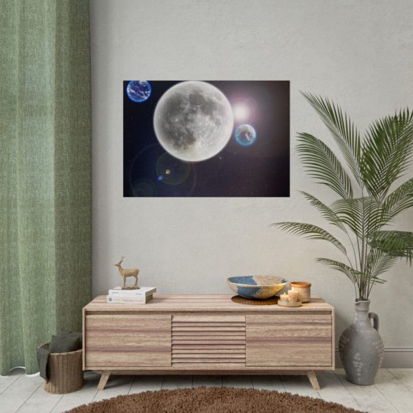 92409-399.jpg Moon in Galaxy Poster