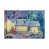 Cottage In Winter Poster