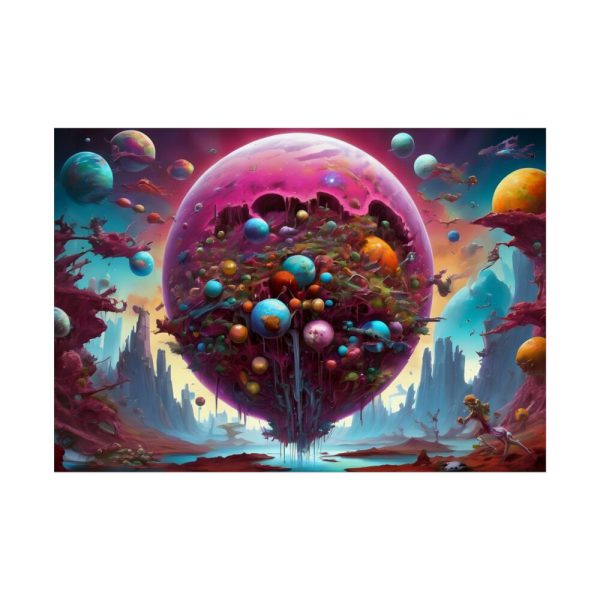 Planet Surreal World Fantasy Poster