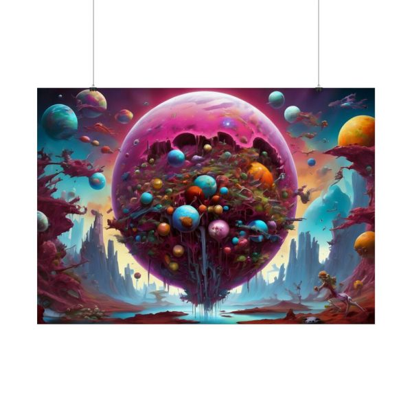 Planet Surreal World Fantasy Poster