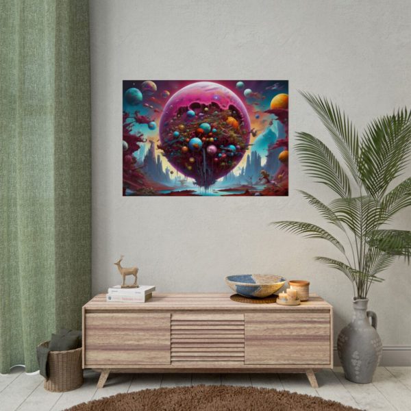 Planet Surreal World Fantasy Poster